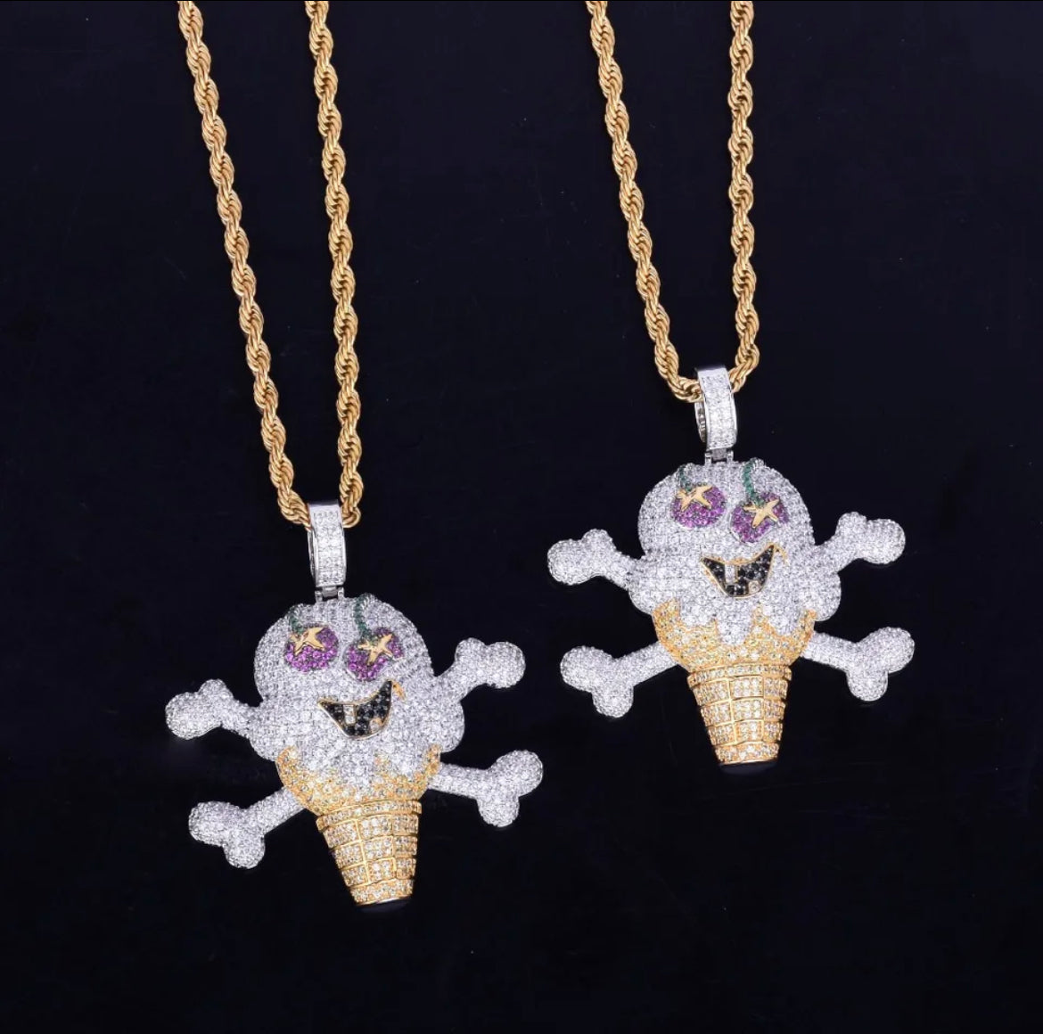 Sweet Rebellion — The Skull & Cross-Cones Pendant