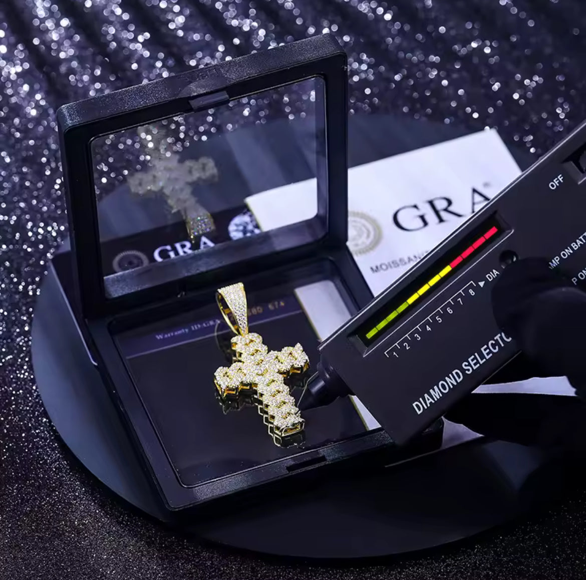 Eternal Faith — Moissanite Cross Pendant