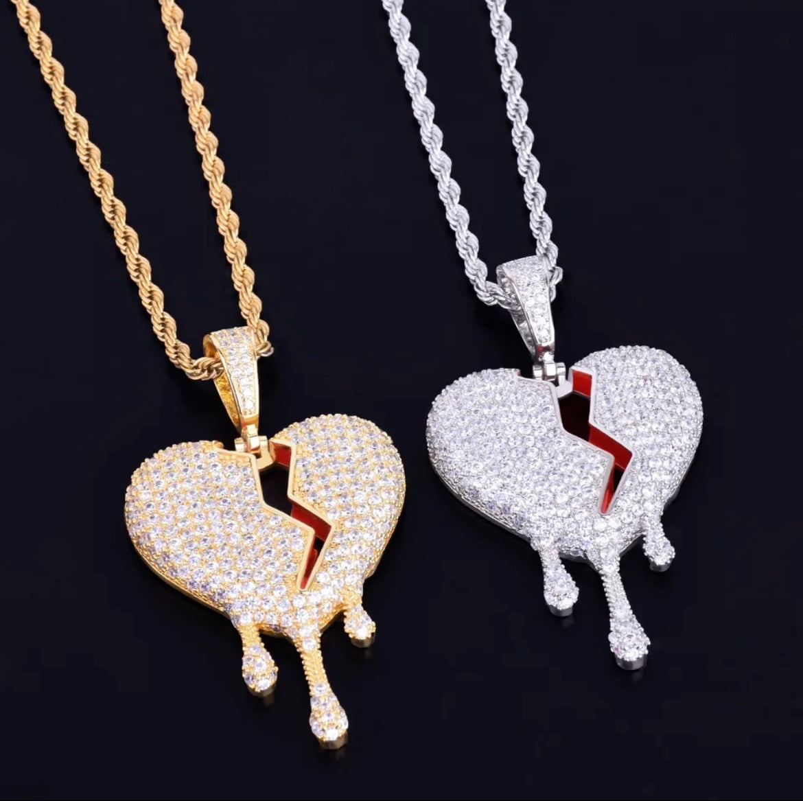 Shattered Glow — The Broken Heart Pendant