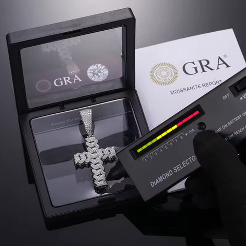 Eternal Faith — Moissanite Cross Pendant