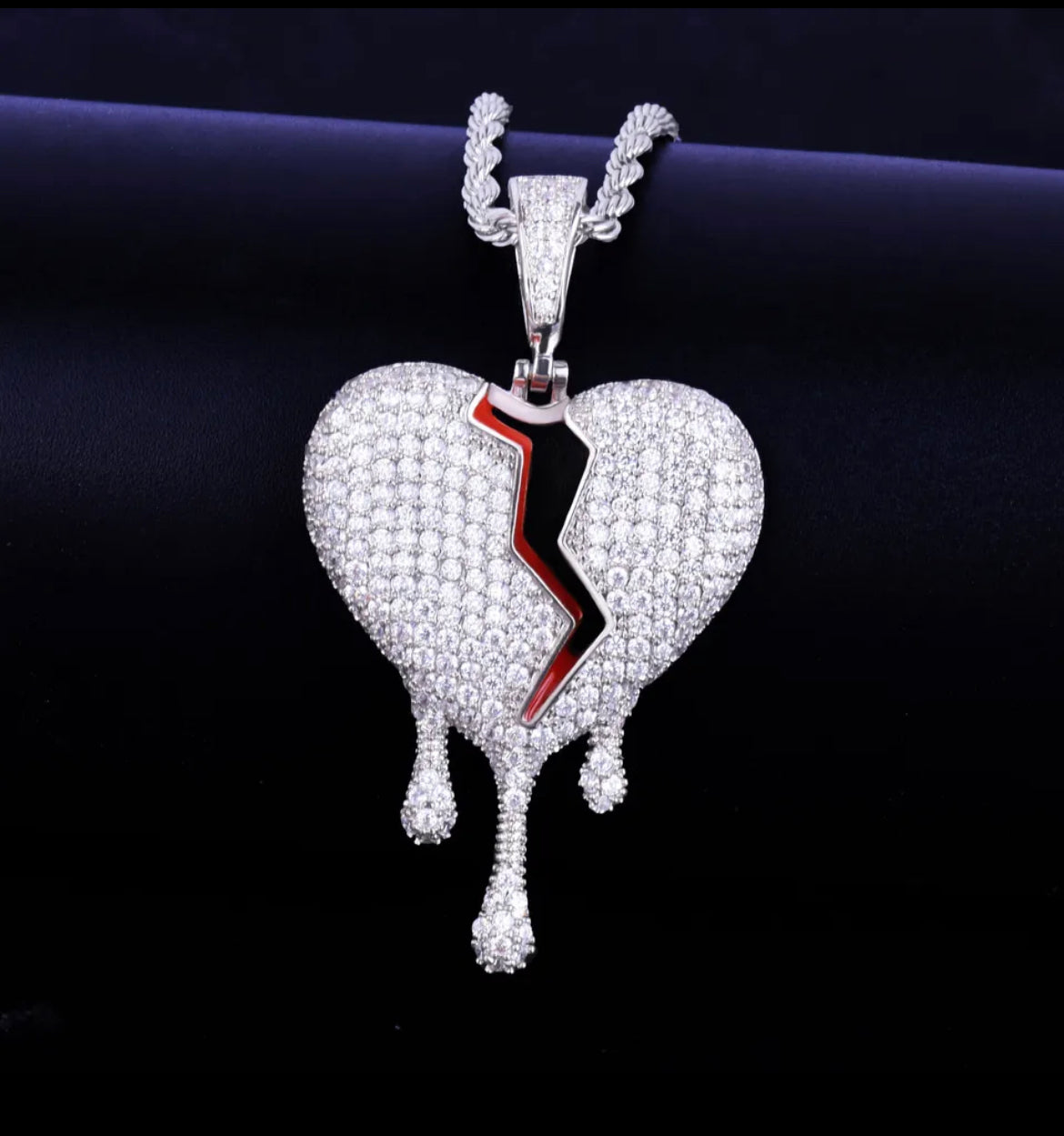 Shattered Glow — The Broken Heart Pendant