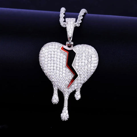 Shattered Glow — The Broken Heart Pendant