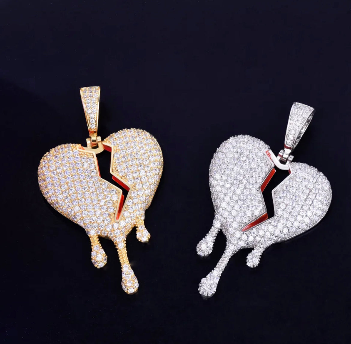 Shattered Glow — The Broken Heart Pendant